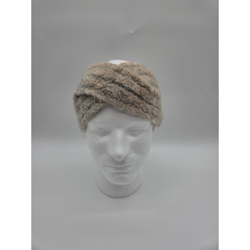 Universal Thread Headband One SZ Grey Tan Womens Alpaca Wool Blend Twisted Front